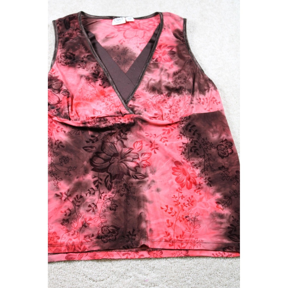 Cato Tank Top Womens 14β 16W Floral Sleeveless Stretch Boho Blouse Babydoll Y2K